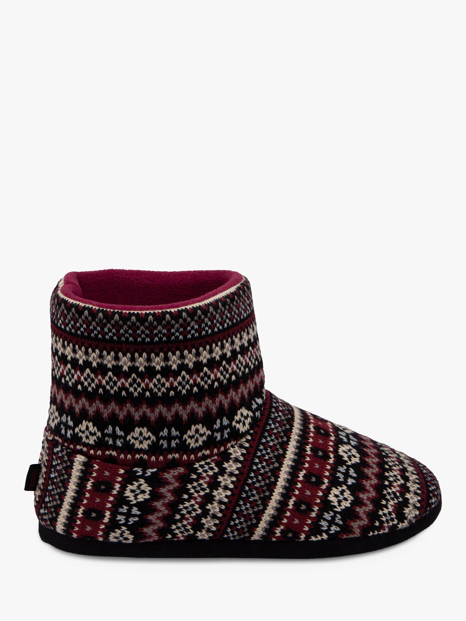 totes Fair Isle Bootie Style Slippers, Multi