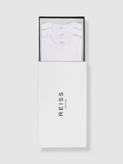 Reiss Bless T-Shirt, Pack of 3, White, White
