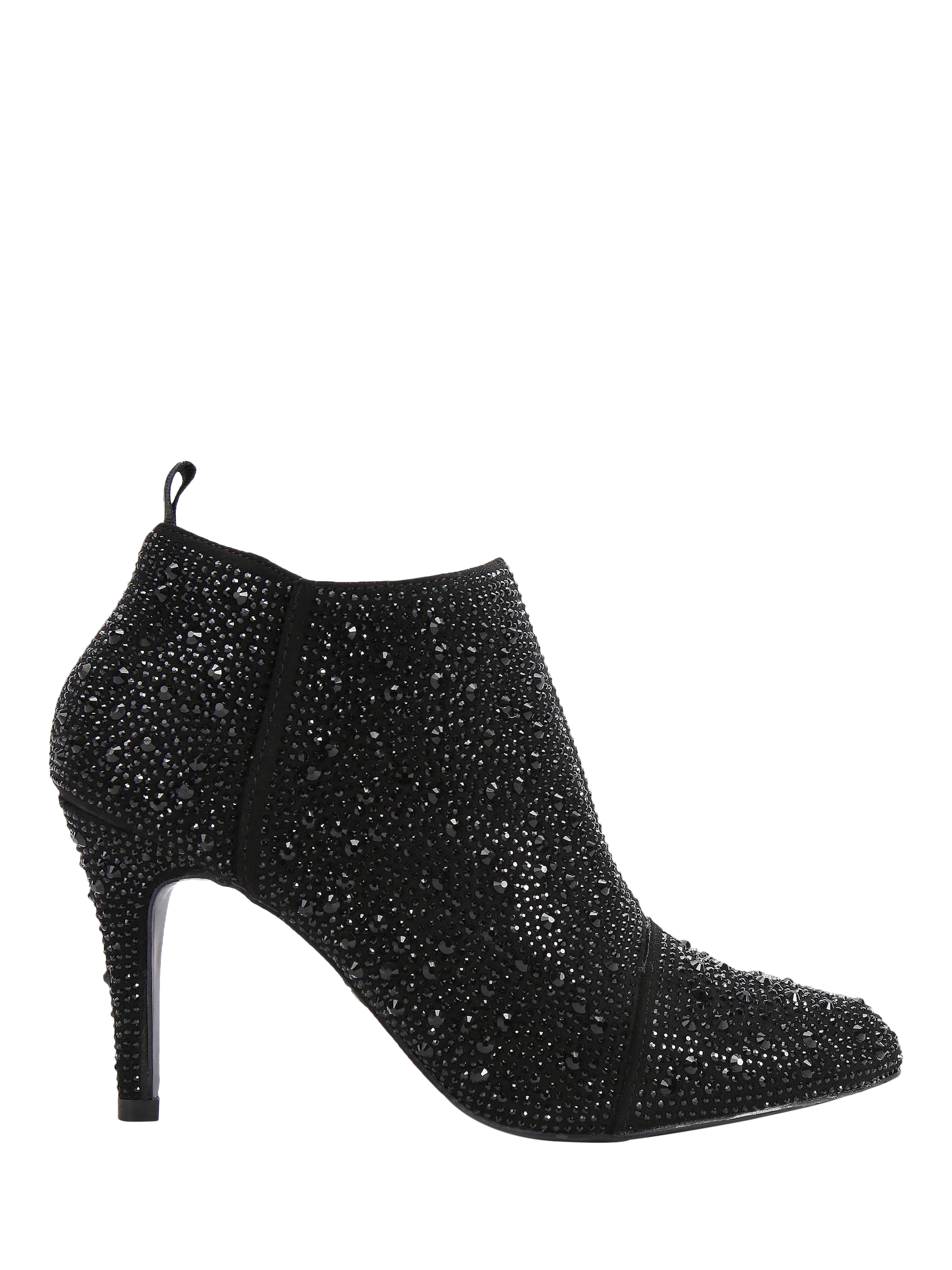 KG Kurt Geiger Skyla Embellished Ankle Boots, Black, 3