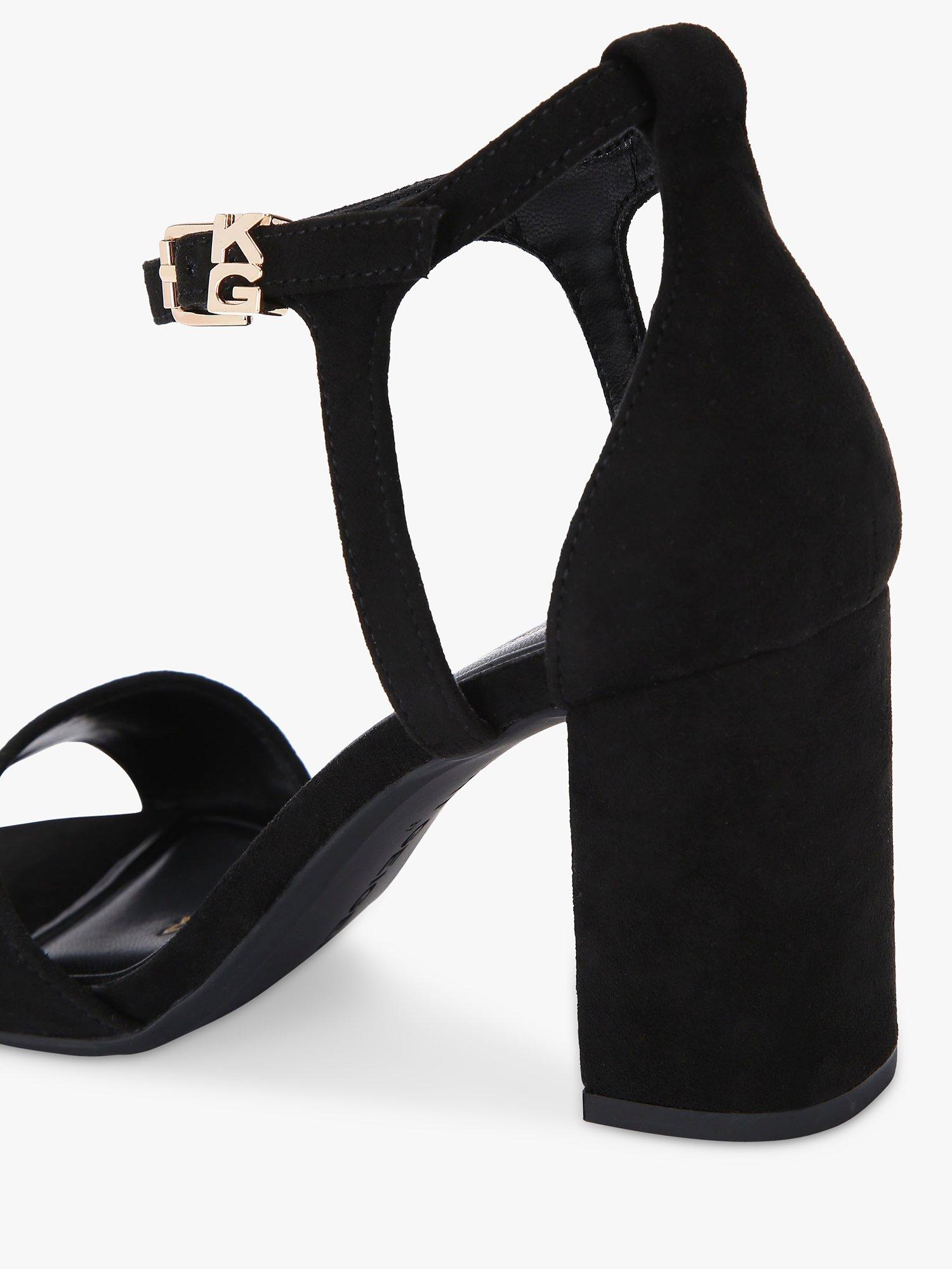 Product image 4 of 5, which shows KG Kurt Geiger Faryn Block Heel Sandals, Black, 7
