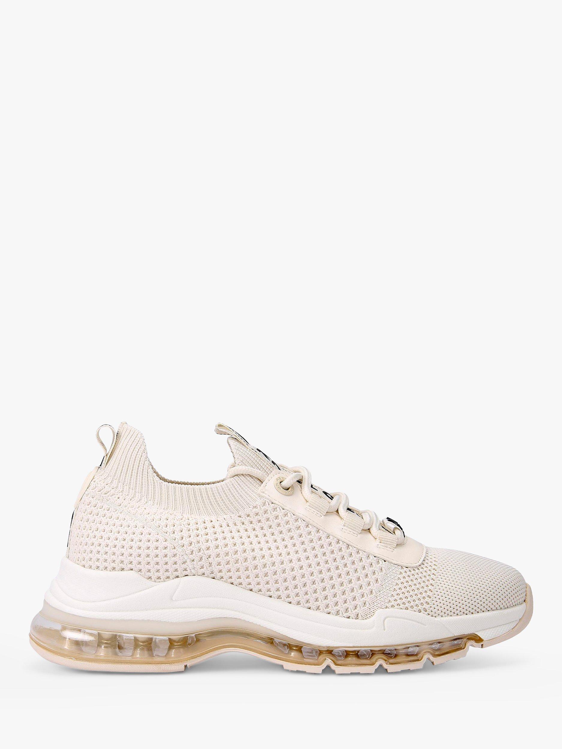 Product image 1 of 5, which shows KG Kurt Geiger Legit Knitted Trainers, Natural Putty, 3