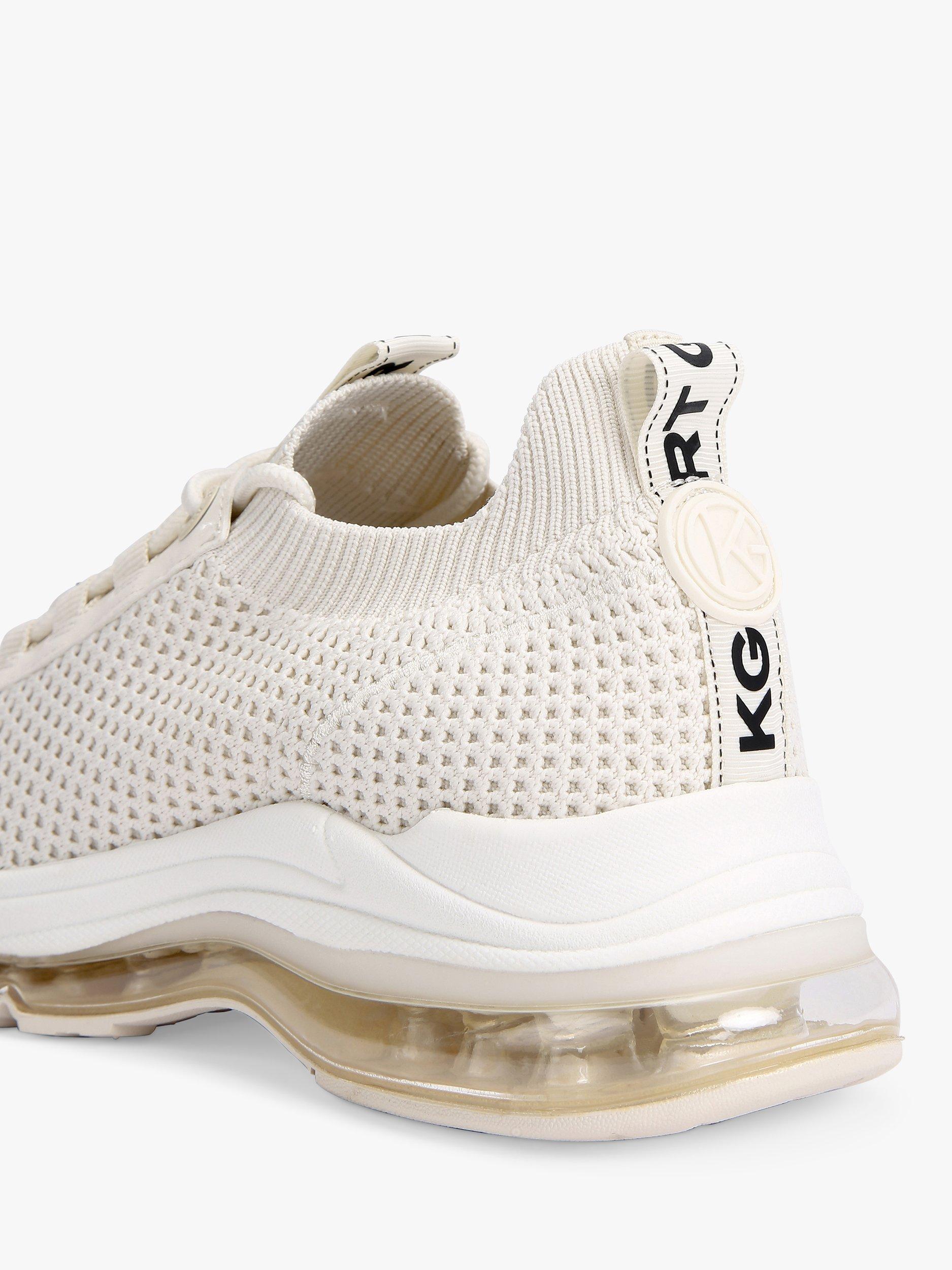 Product image 4 of 5, which shows KG Kurt Geiger Legit Knitted Trainers, Natural Putty, 3
