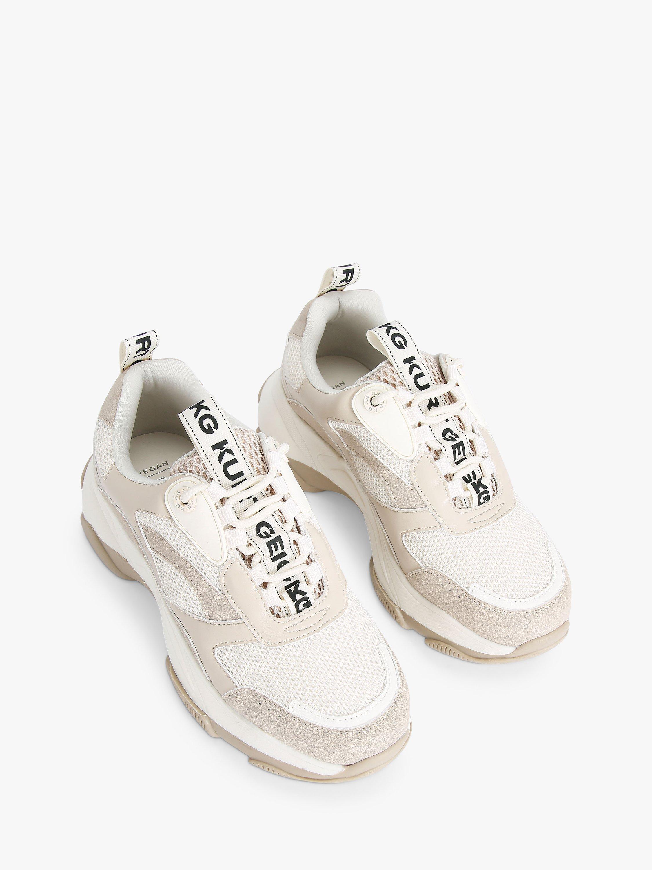 Product image 3 of 5, which shows KG Kurt Geiger Lila Canvas Trainers, Natural, 3