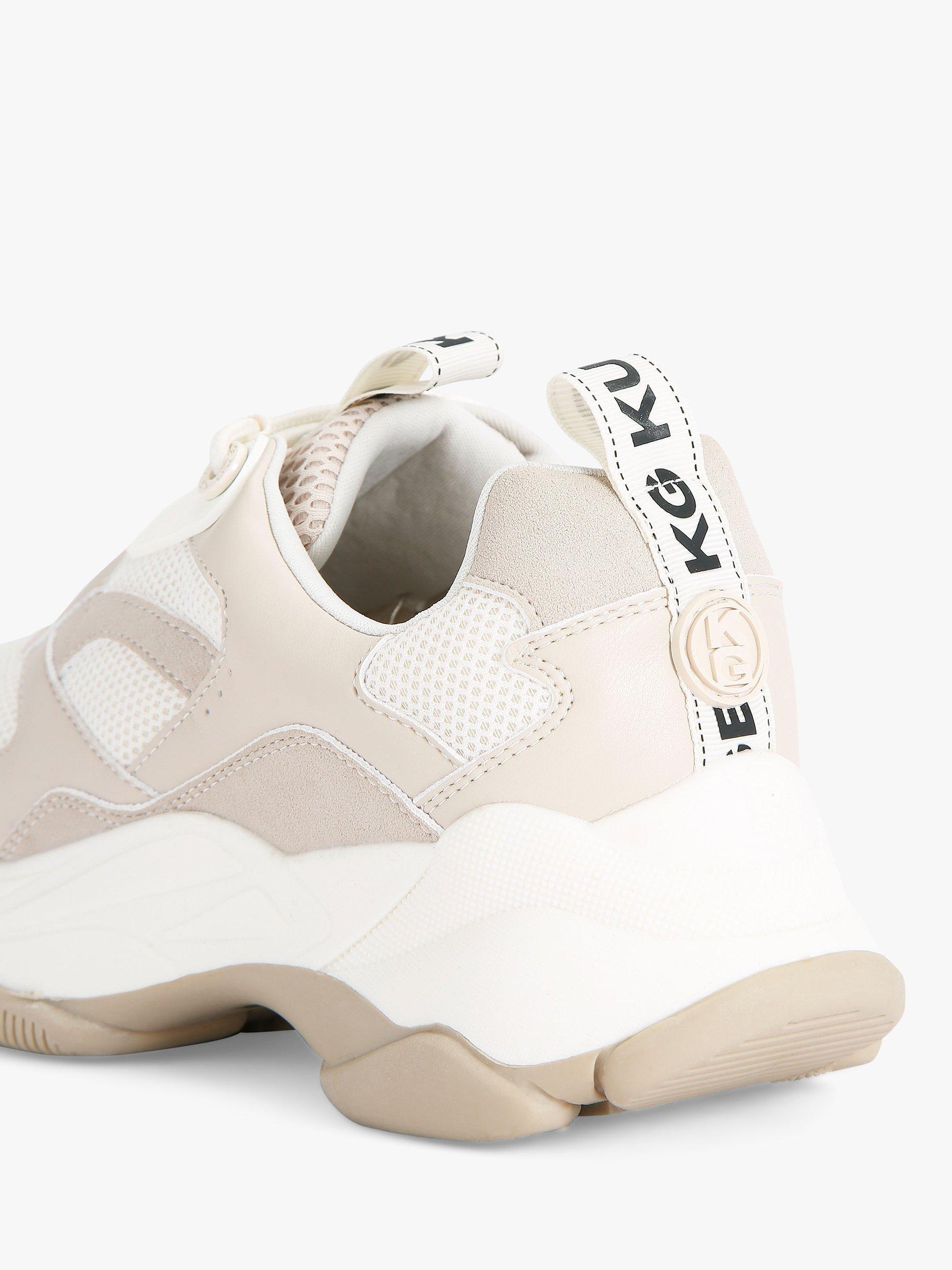 Product image 4 of 5, which shows KG Kurt Geiger Lila Canvas Trainers, Natural, 3