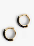 HUSH Effie Enamel Huggie Hoop Earrings