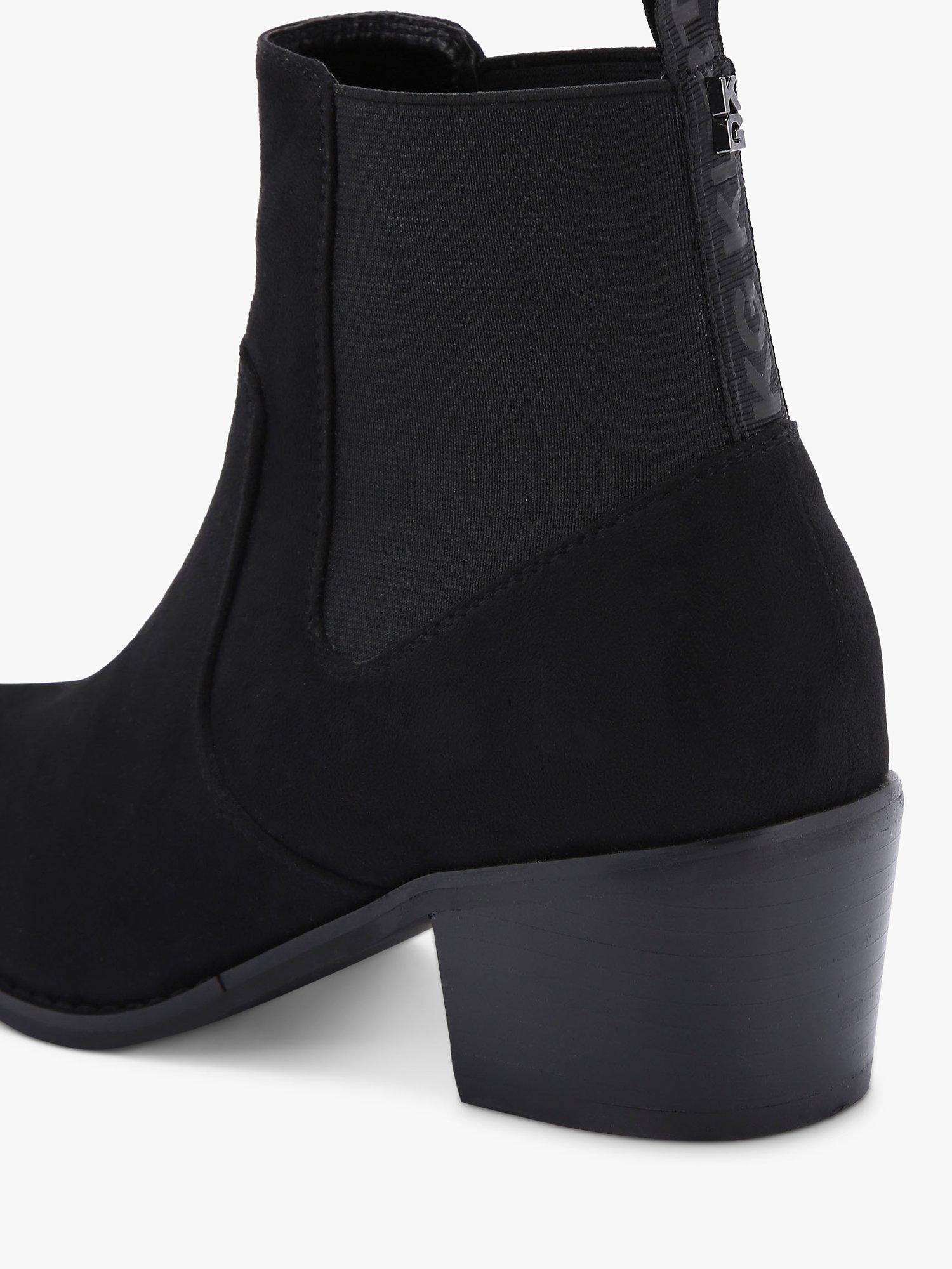 KG Kurt Geiger Trudy Suede Ankle Boots, Black, 6