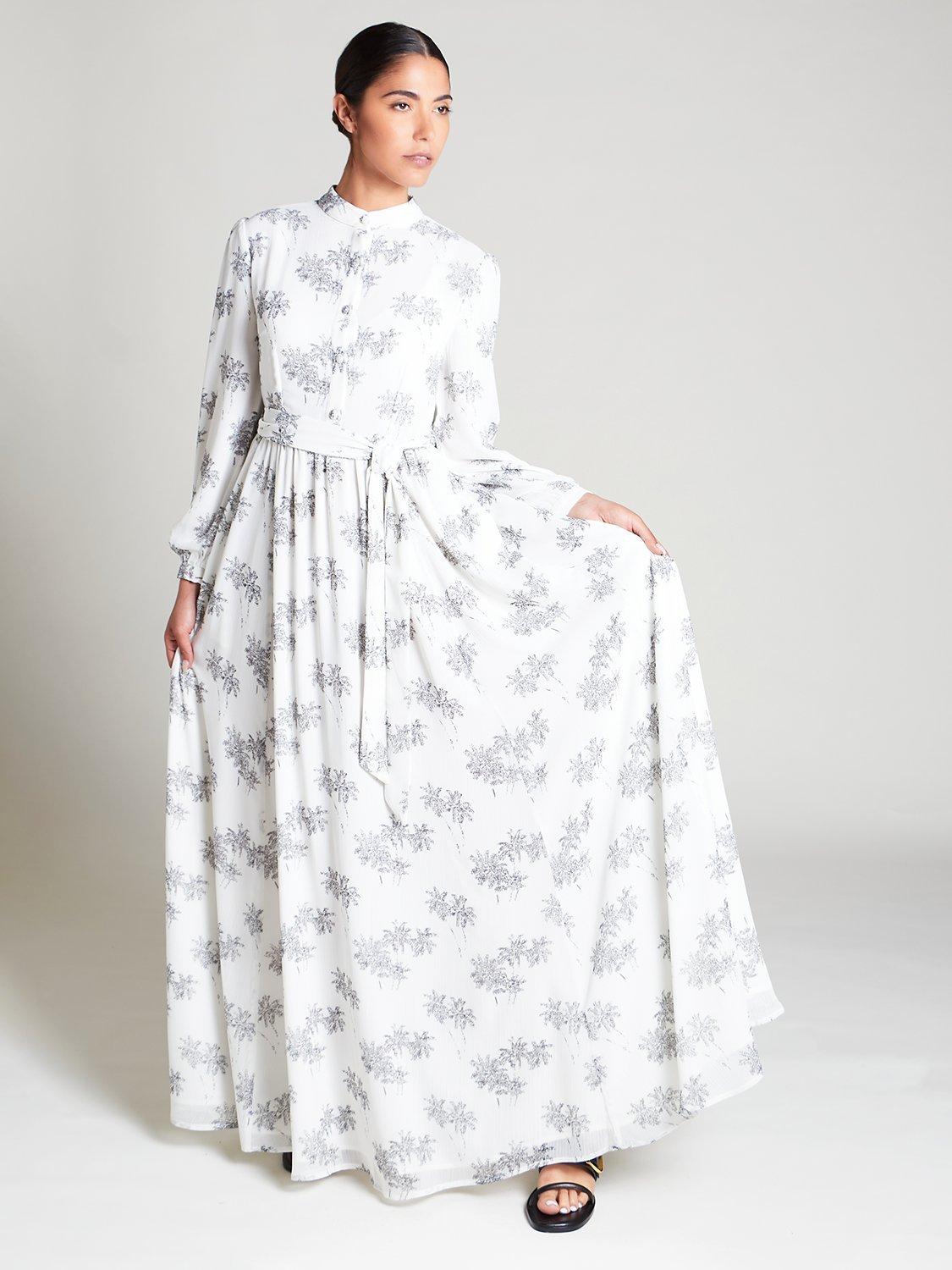 Aab Summer Palm Maxi Dress, White