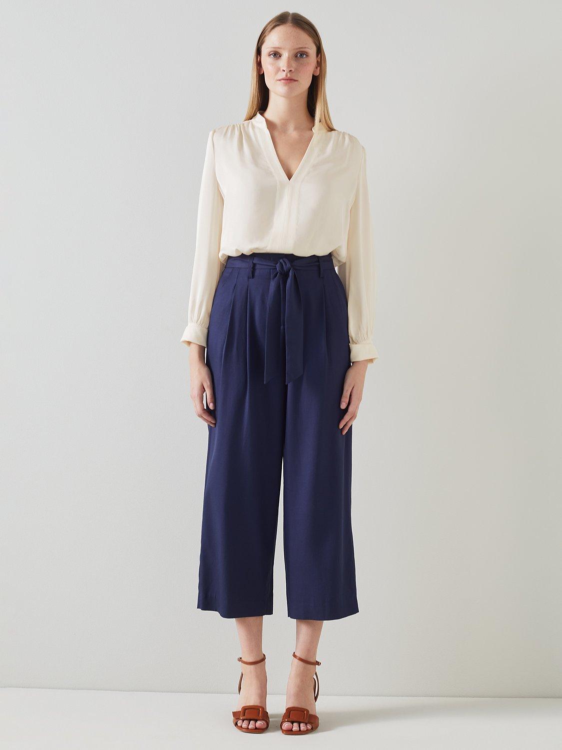 Product image 1 of 4, which shows L.K.Bennett Selina Blouse, Cream, 6