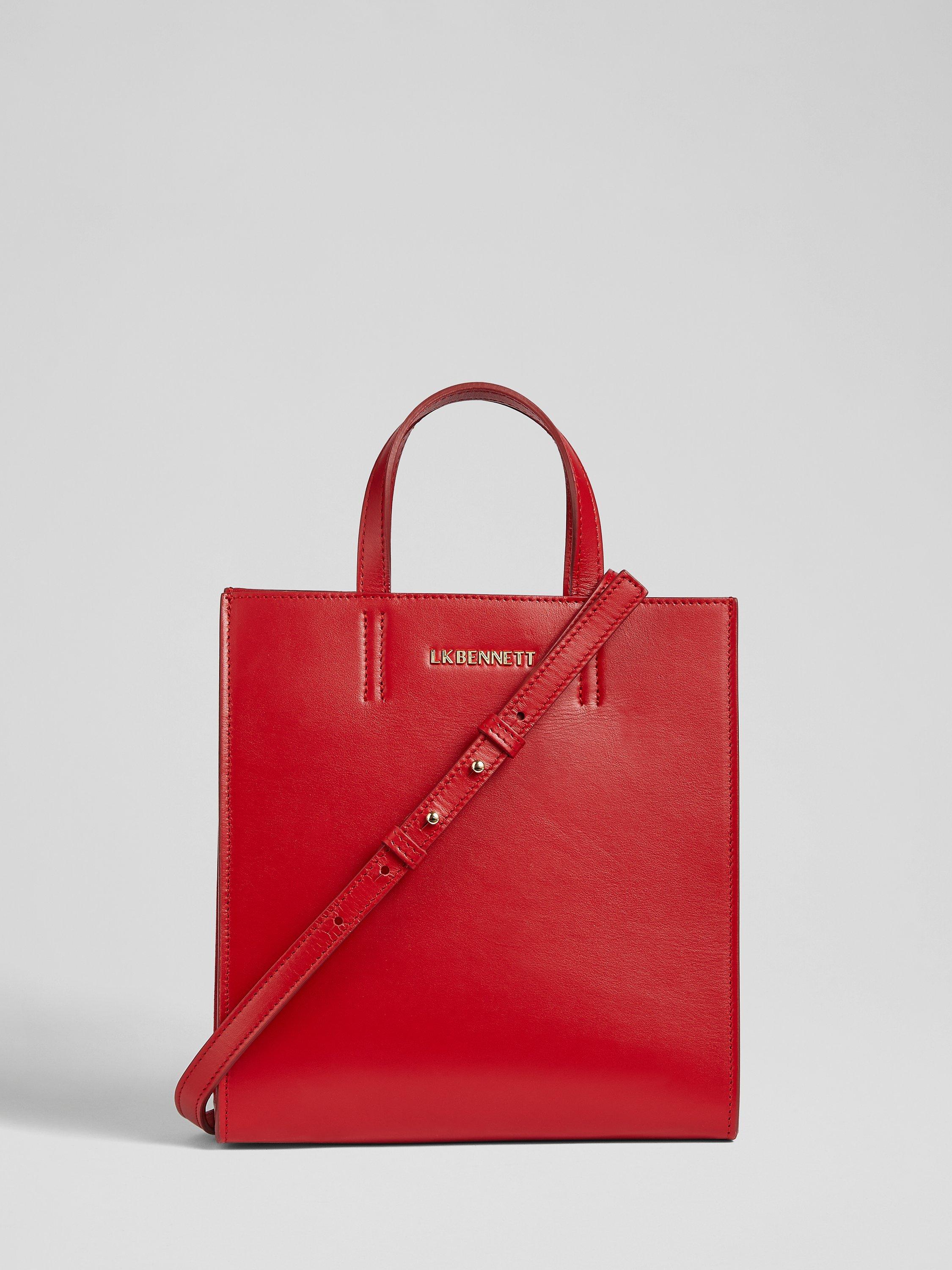 L.K.Bennett x Ascot Collection: Rue Leather Tote, Red