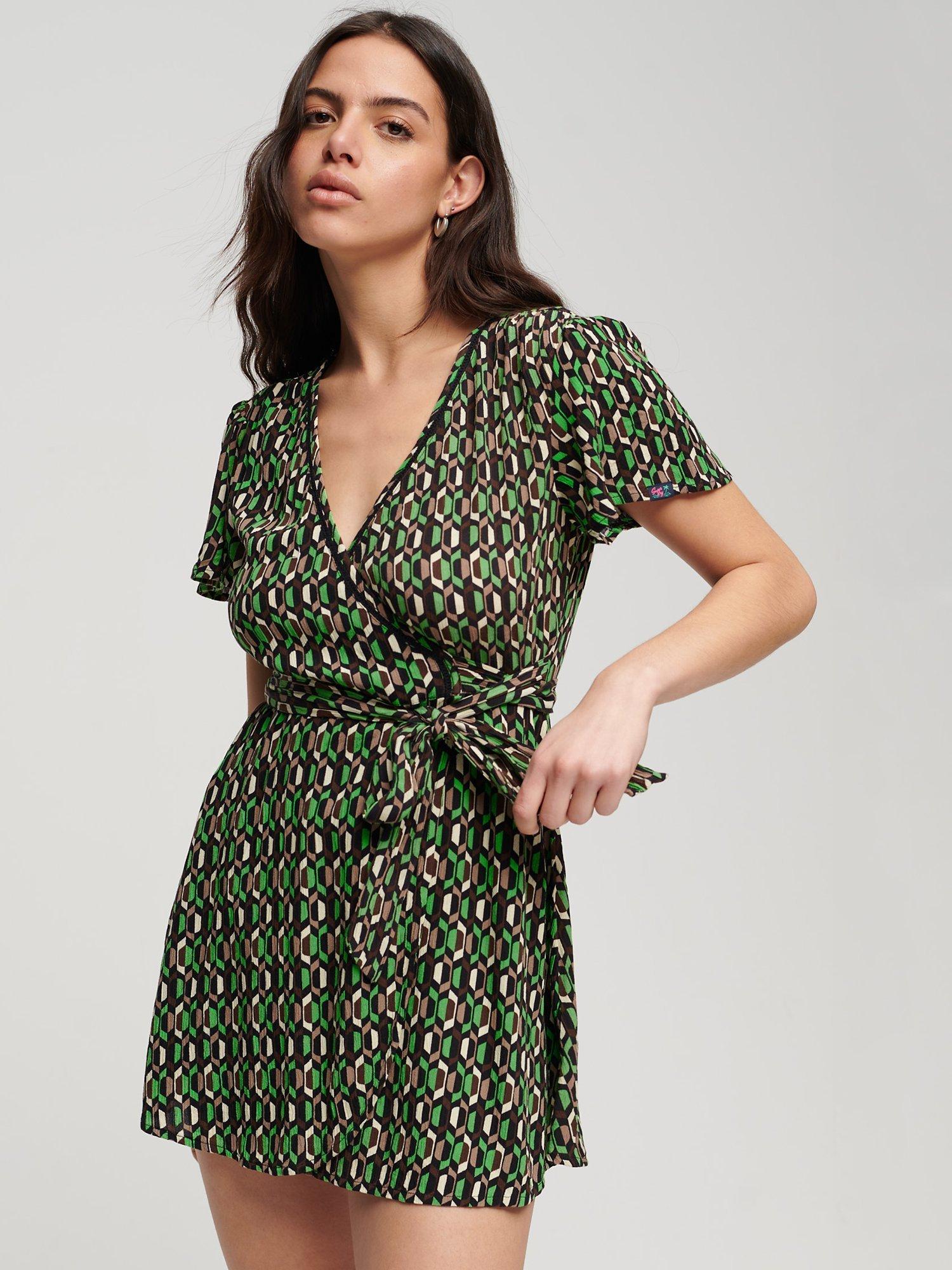 Superdry Vintage Mini Wrap Dress