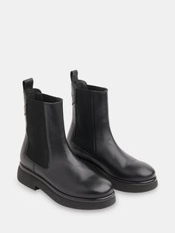 Whistles Aelin Leather Chelsea Boots - view 2, Black