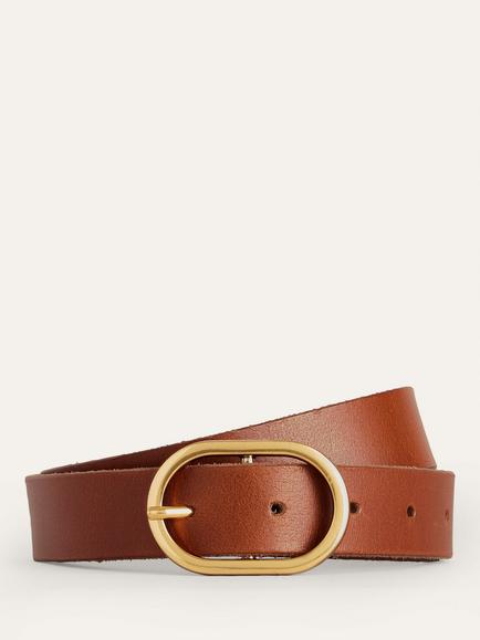 Boden Classic Buckle Belt, Tan