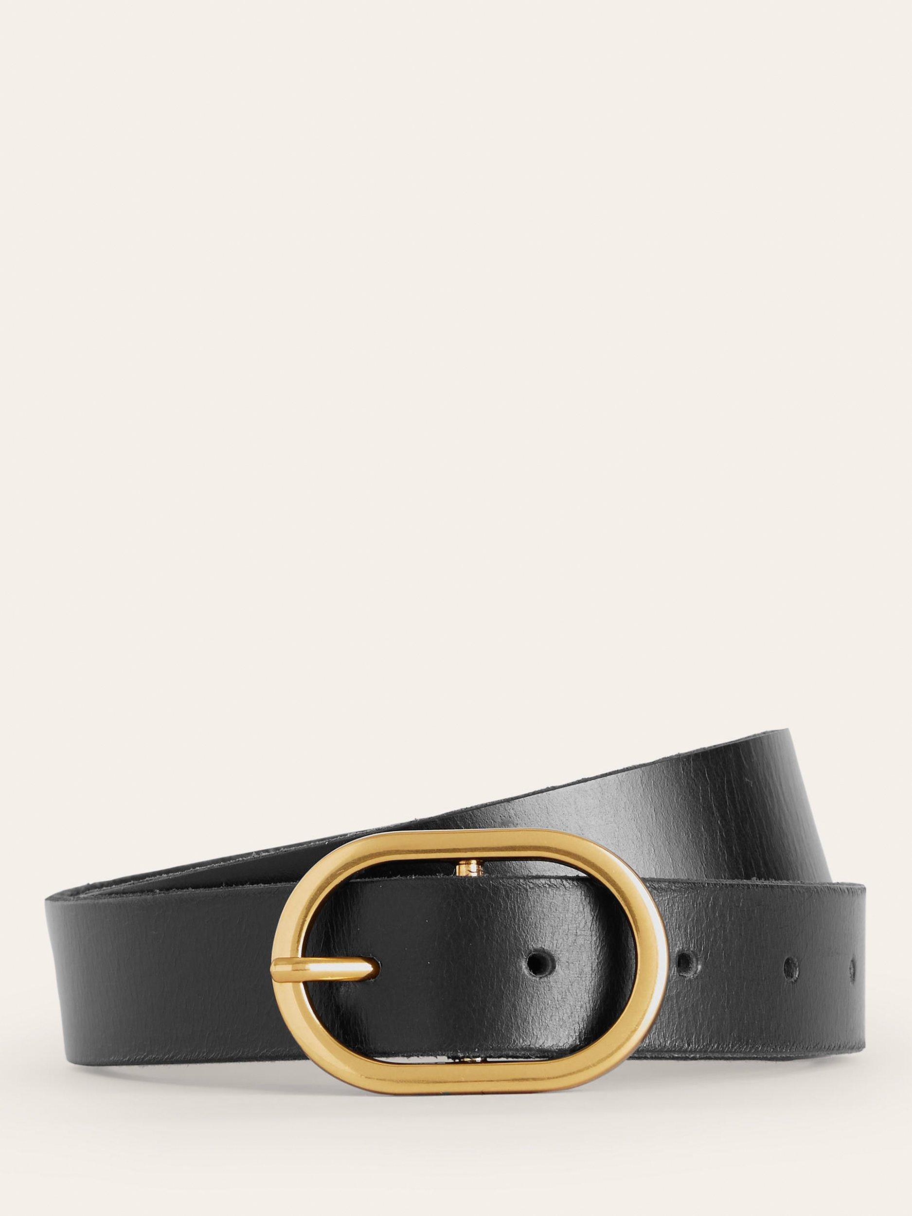 Product image 1 of 2, which shows Boden Classic Buckle Belt, Black, XS