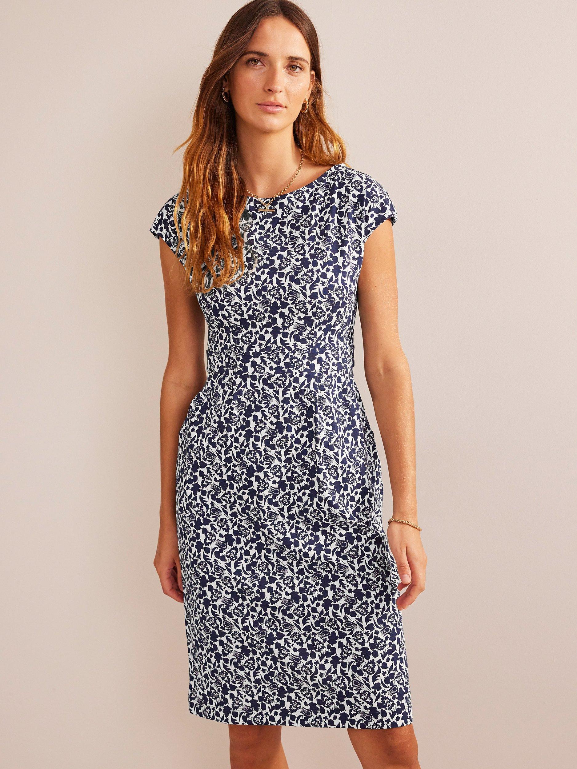 Boden Florrie Jersey Dress, French Navy