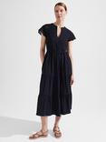 Hobbs Brodie Midi Dress, Navy