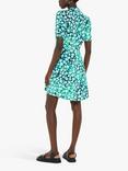 Whistles Floral Petal Rowan Dress, Green/Multi