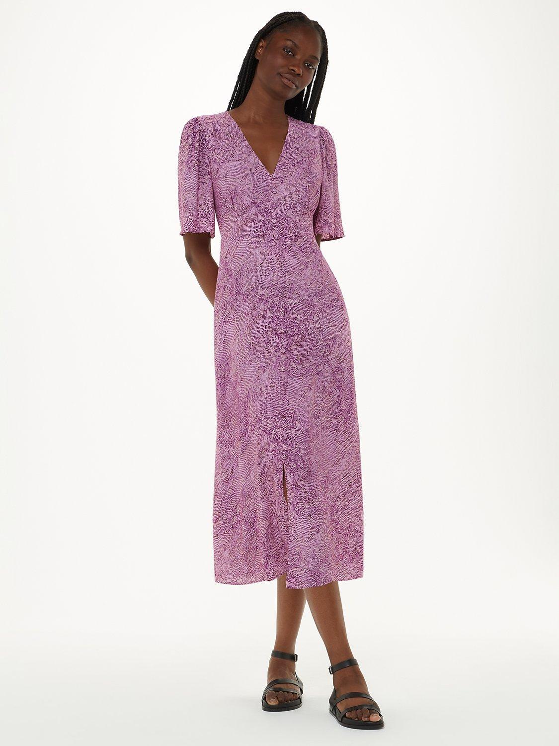 Pink snake print dress hotsell