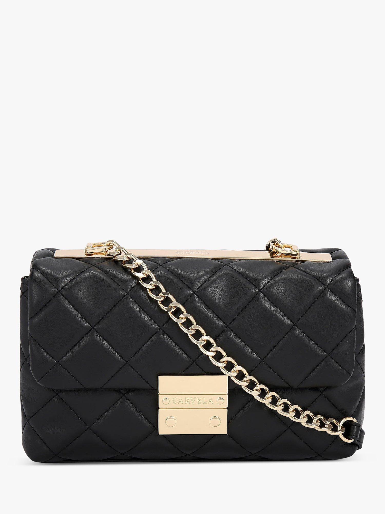 Carvela Bailey Soft Quilted Shoulder Bag Black