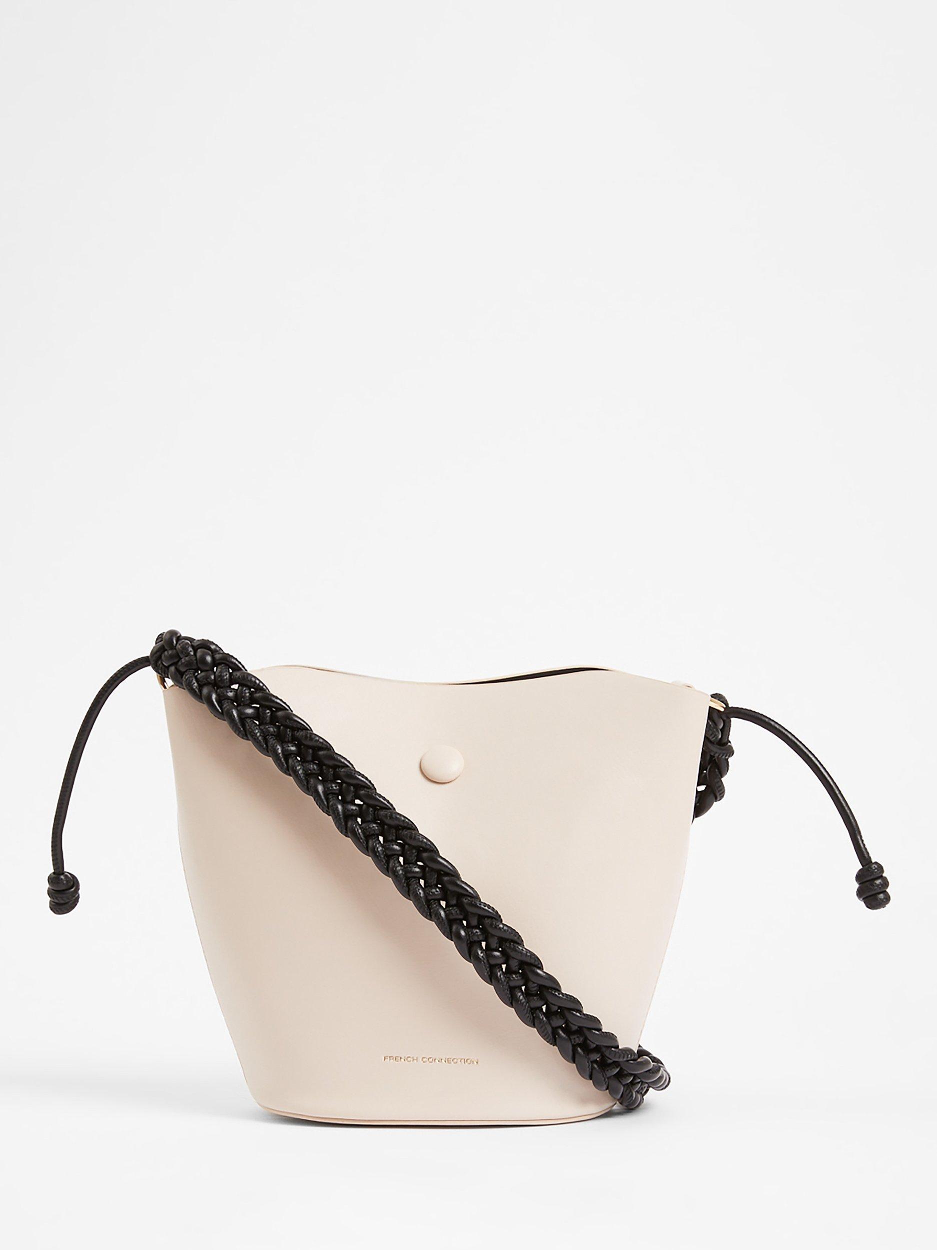 Product image 1 of 3, which shows French Connection Double Back Bucket Bag, Oatmeal, One Size