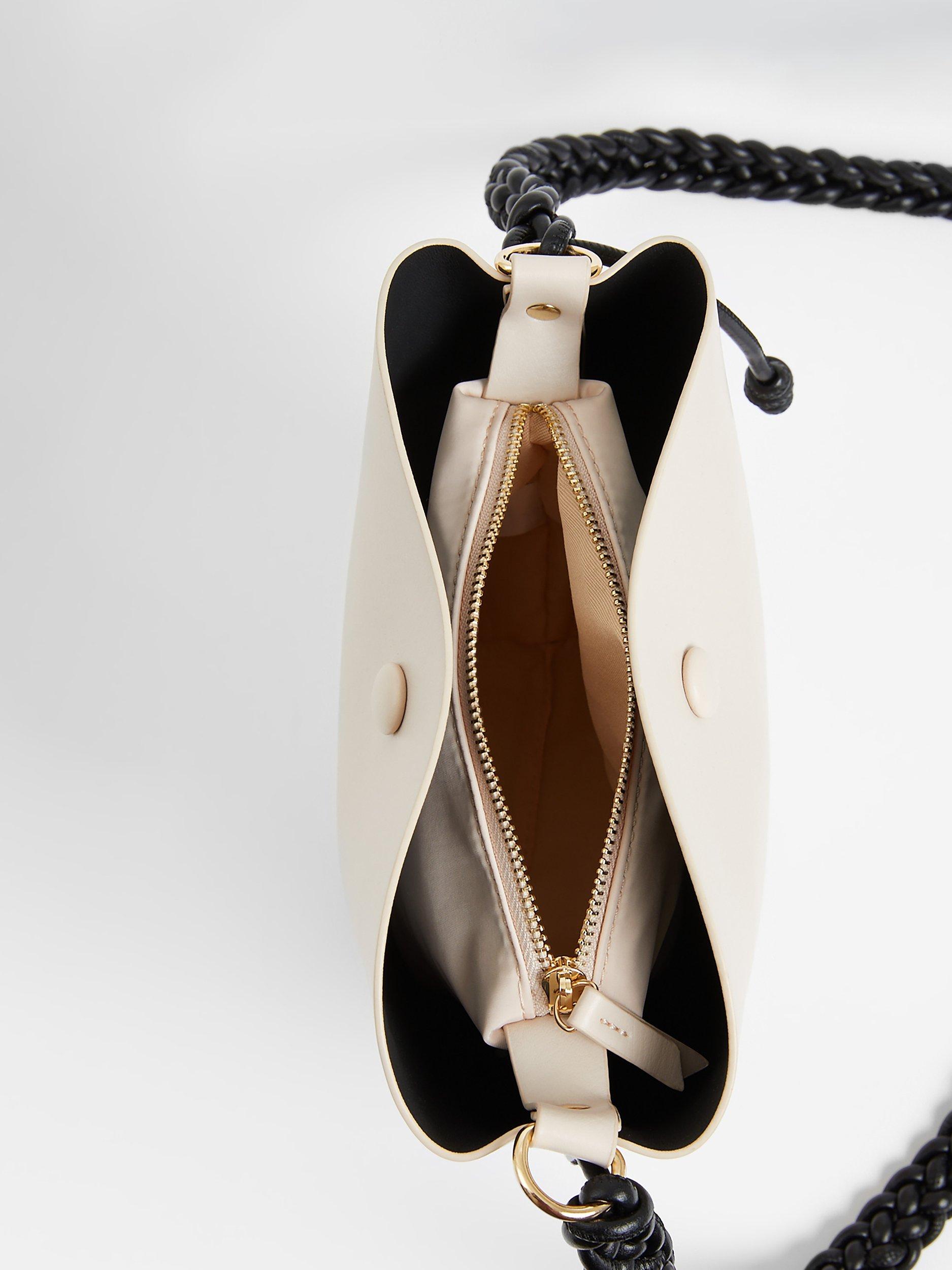Product image 2 of 3, which shows French Connection Double Back Bucket Bag, Oatmeal, One Size