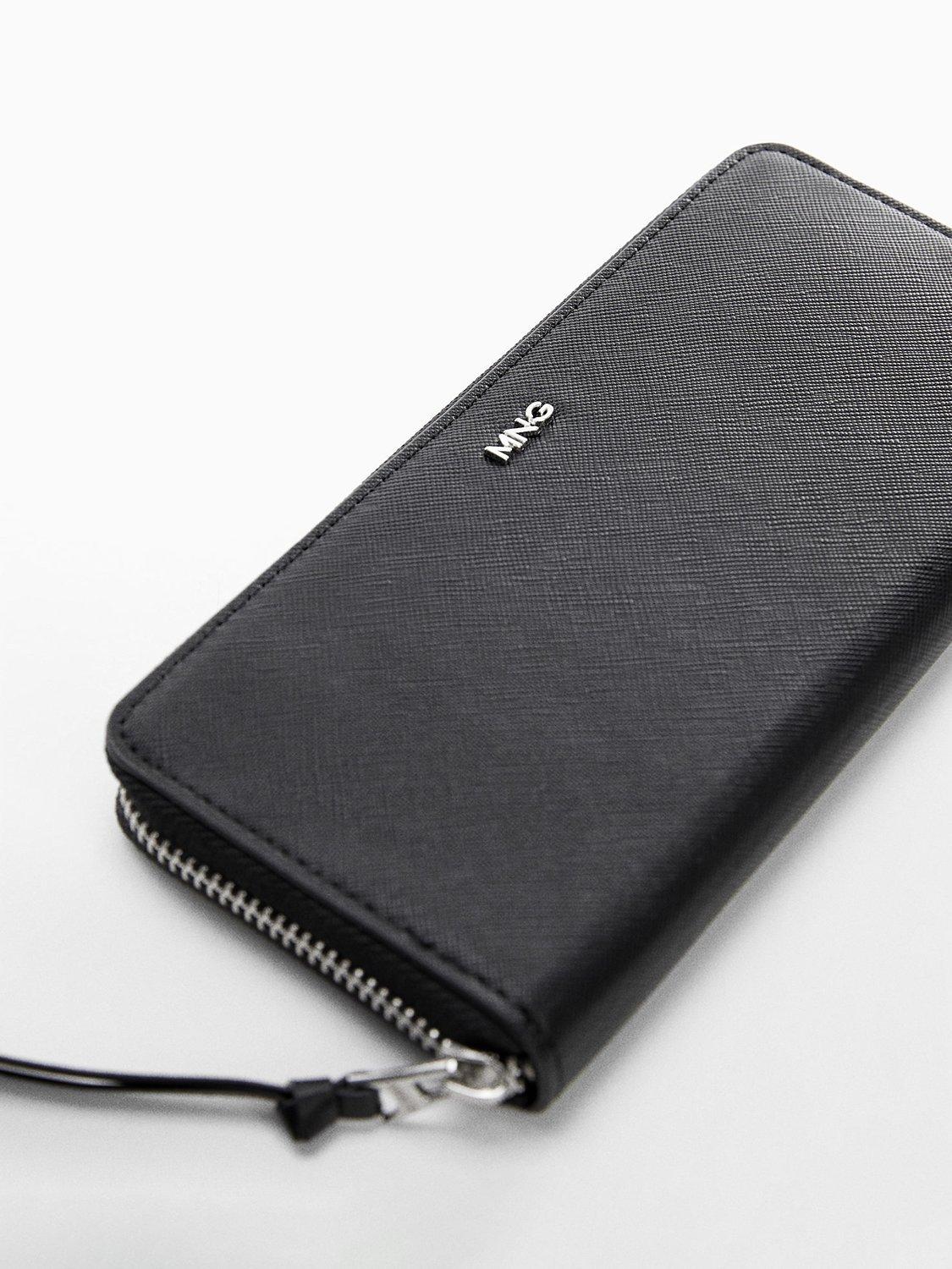 Mango Felicia Saffiano Effect Large Wallet