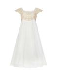 Monsoon Kids' Estella Sparkle Dress, Gold