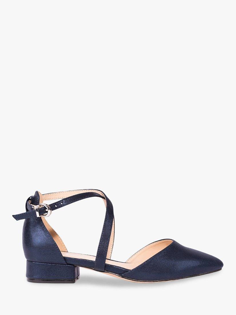 Cross strap block heels hot sale