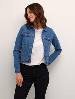 KAFFE Vicky Denim Jacket, Med Blue Wa Den