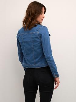 KAFFE Vicky Denim Jacket - view 2, Med Blue Wa Den