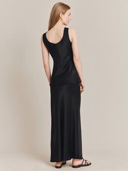 Ghost Margot Satin Vest Top - view 2, Black