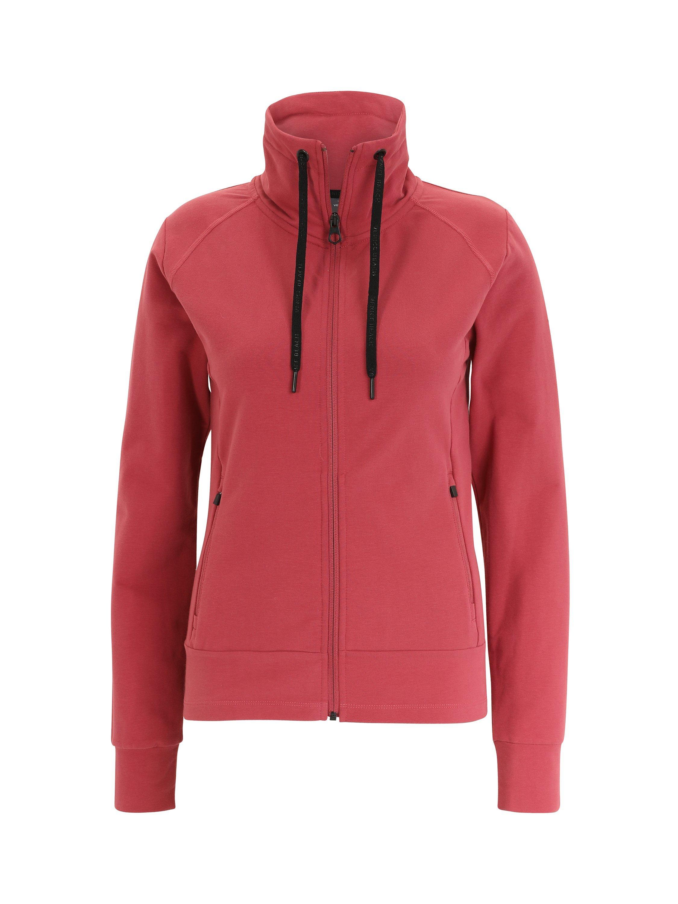 Product image 4 of 7, which shows Venice Beach Florence Full Zip Jacket, Deep Red, XS