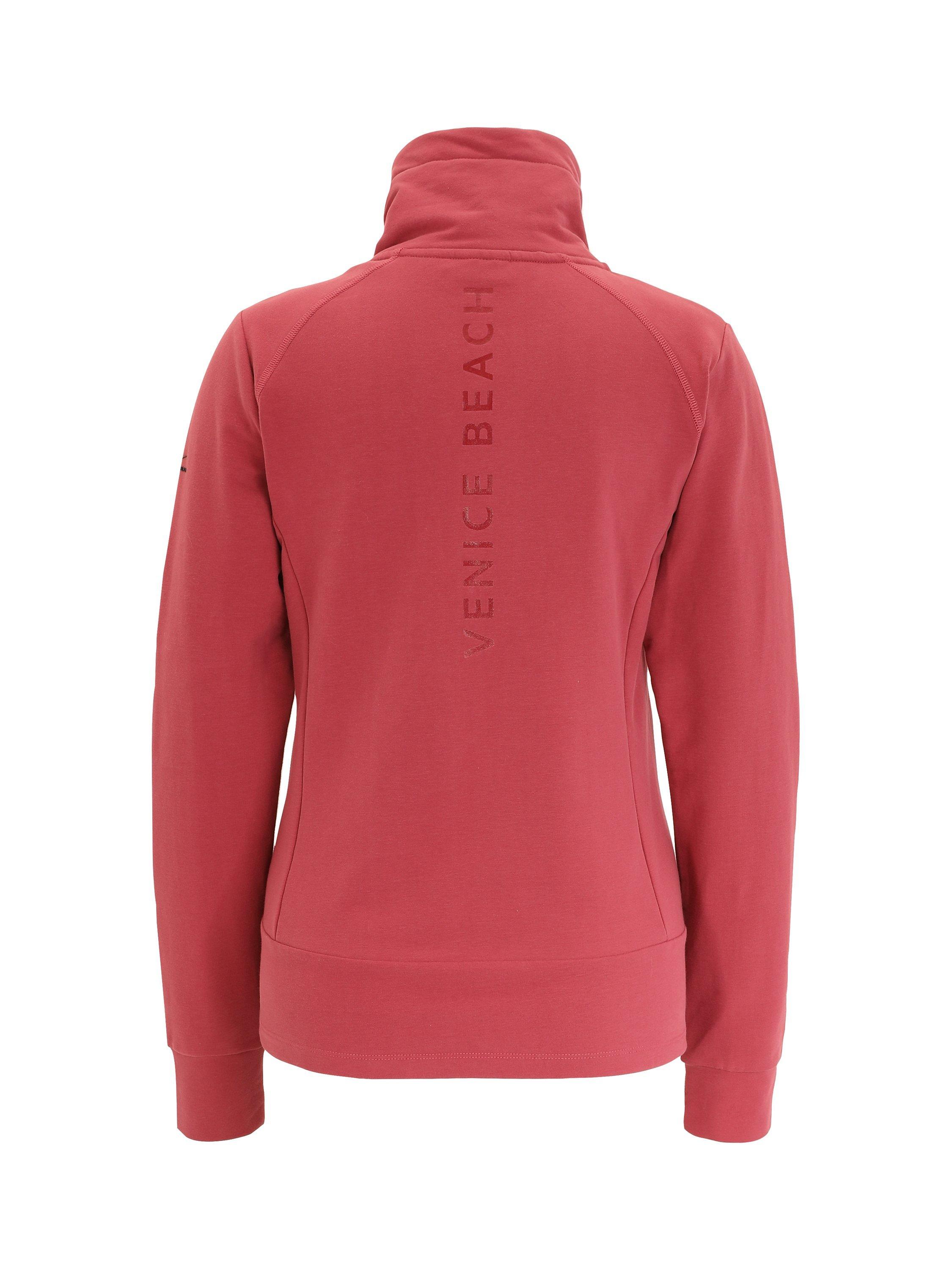 Product image 5 of 7, which shows Venice Beach Florence Full Zip Jacket, Deep Red, XS
