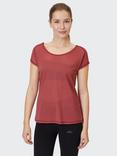 Venice Beach Damaris Short Sleeve Gym Top, Deep Red