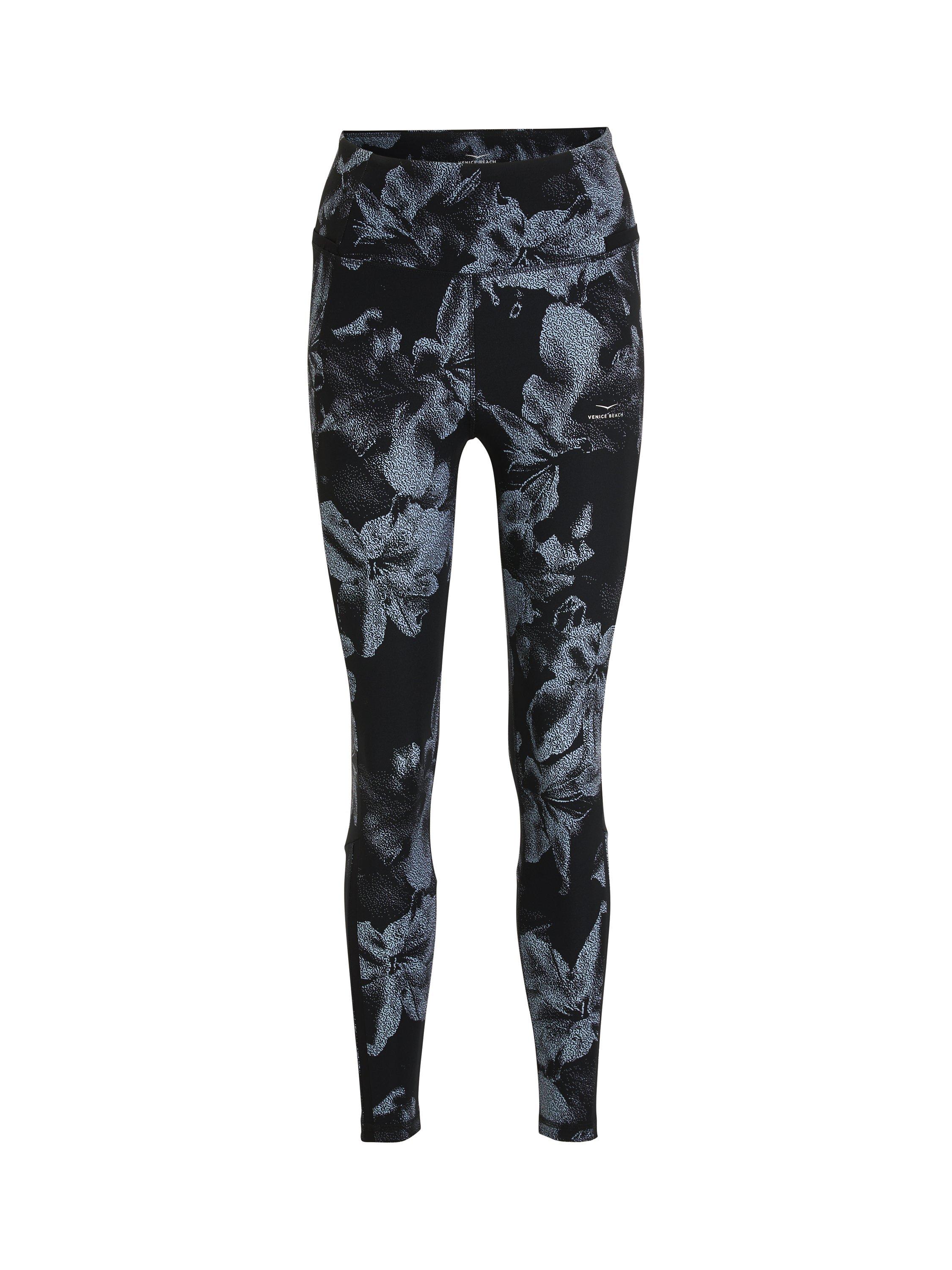 Product image 4 of 7, which shows Venice Beach Brea Sports Leggings, Digital Bloom, XS