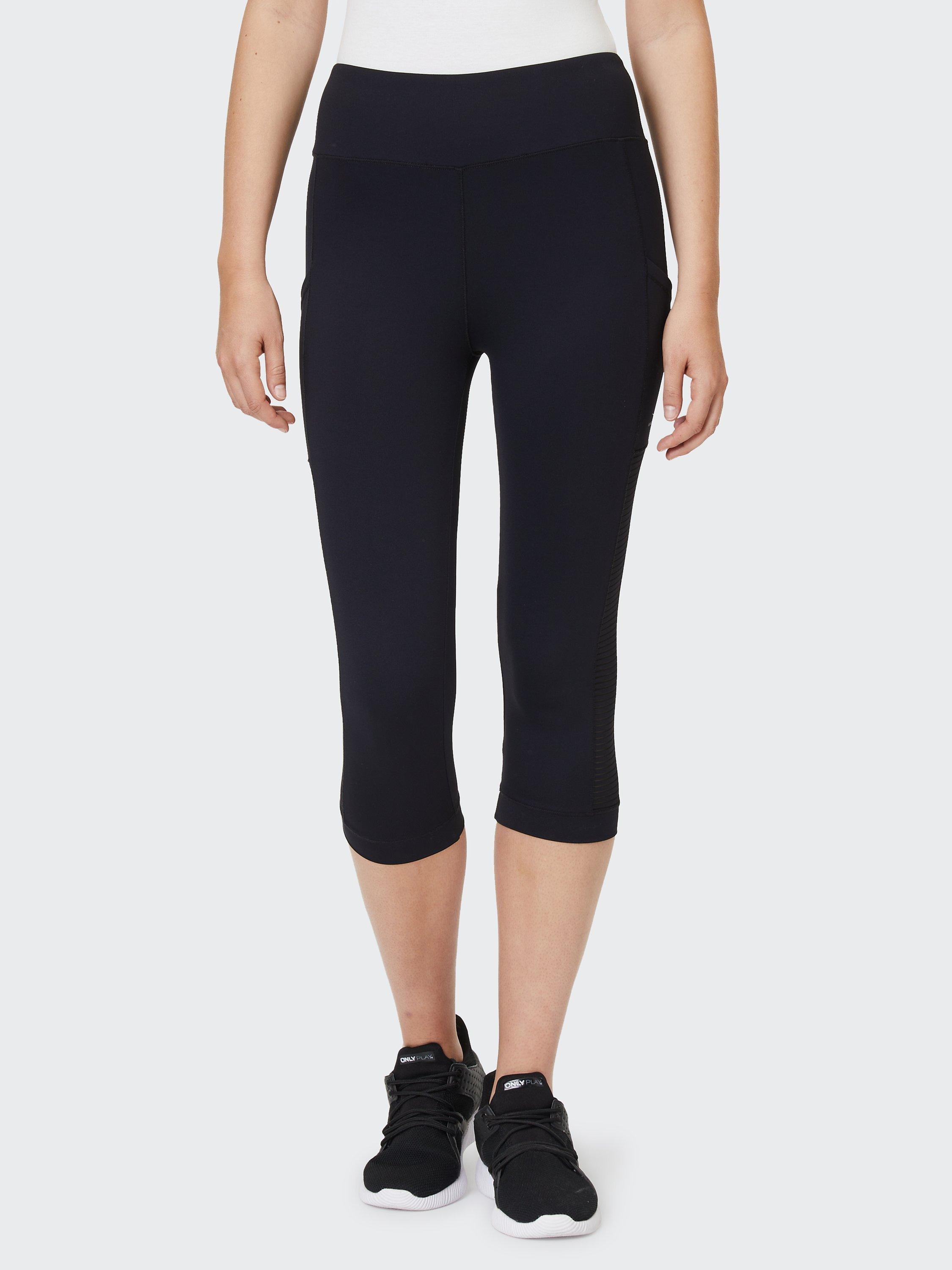 Product image 1 of 7, which shows Venice Beach Beeba 3/4 Length Gym Leggings, Black, S
