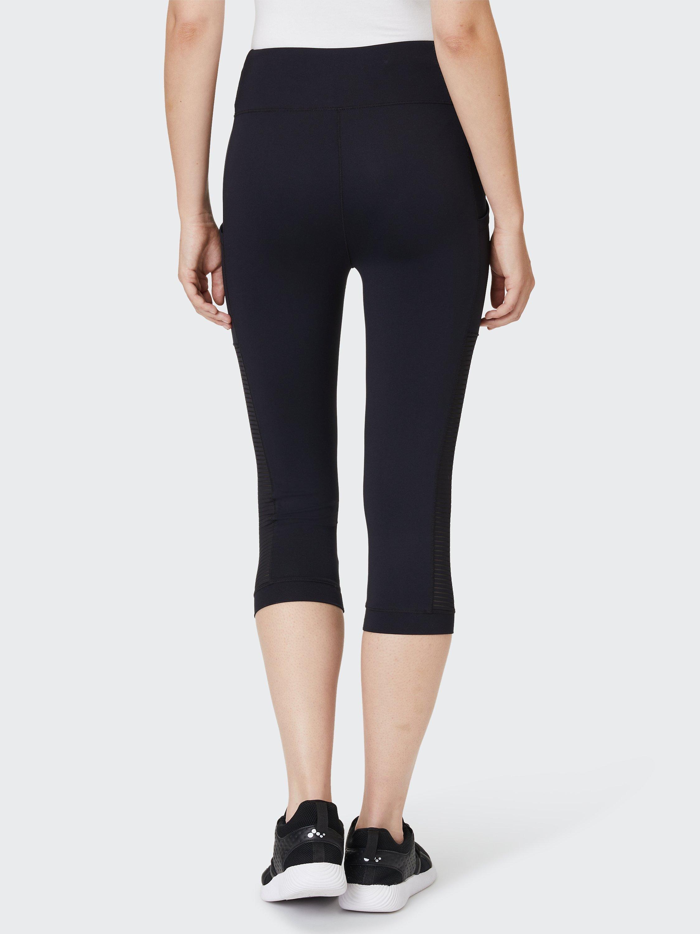 Product image 2 of 7, which shows Venice Beach Beeba 3/4 Length Gym Leggings, Black, S