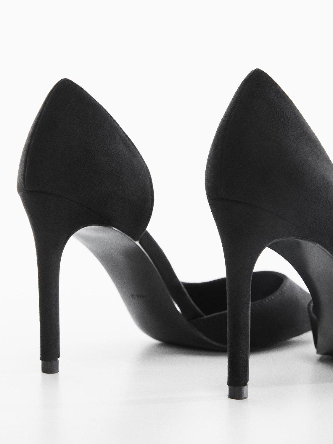 Product image 4 of 4, which shows Mango Audrey Pointed Toe Court Shoes, Black, 2