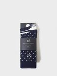 Crew Clothing Spot and Stripe Bamboo Ankle Socks, Pack of 3
