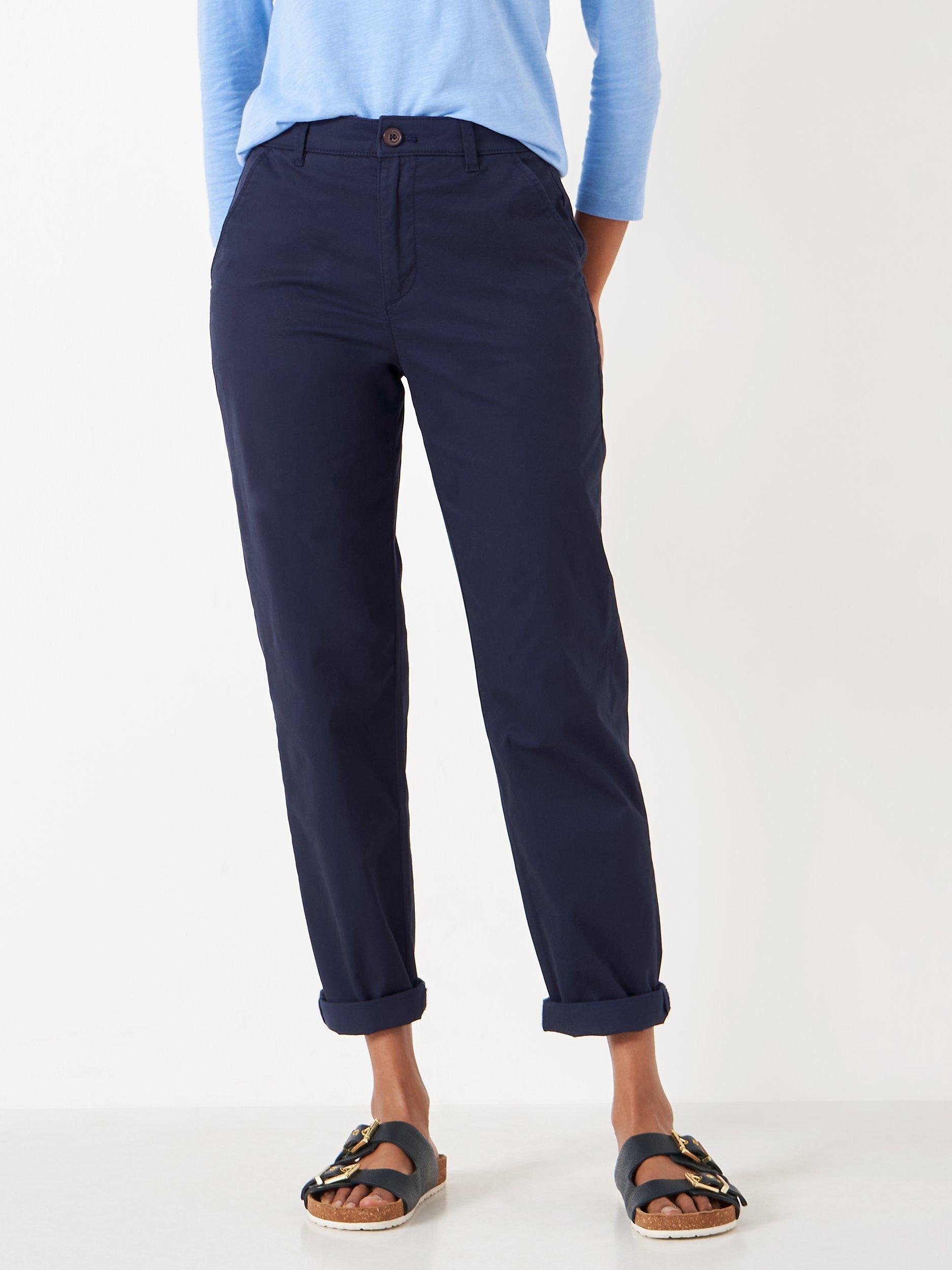 Crew Clothing Chino Trousers, Navy Blue