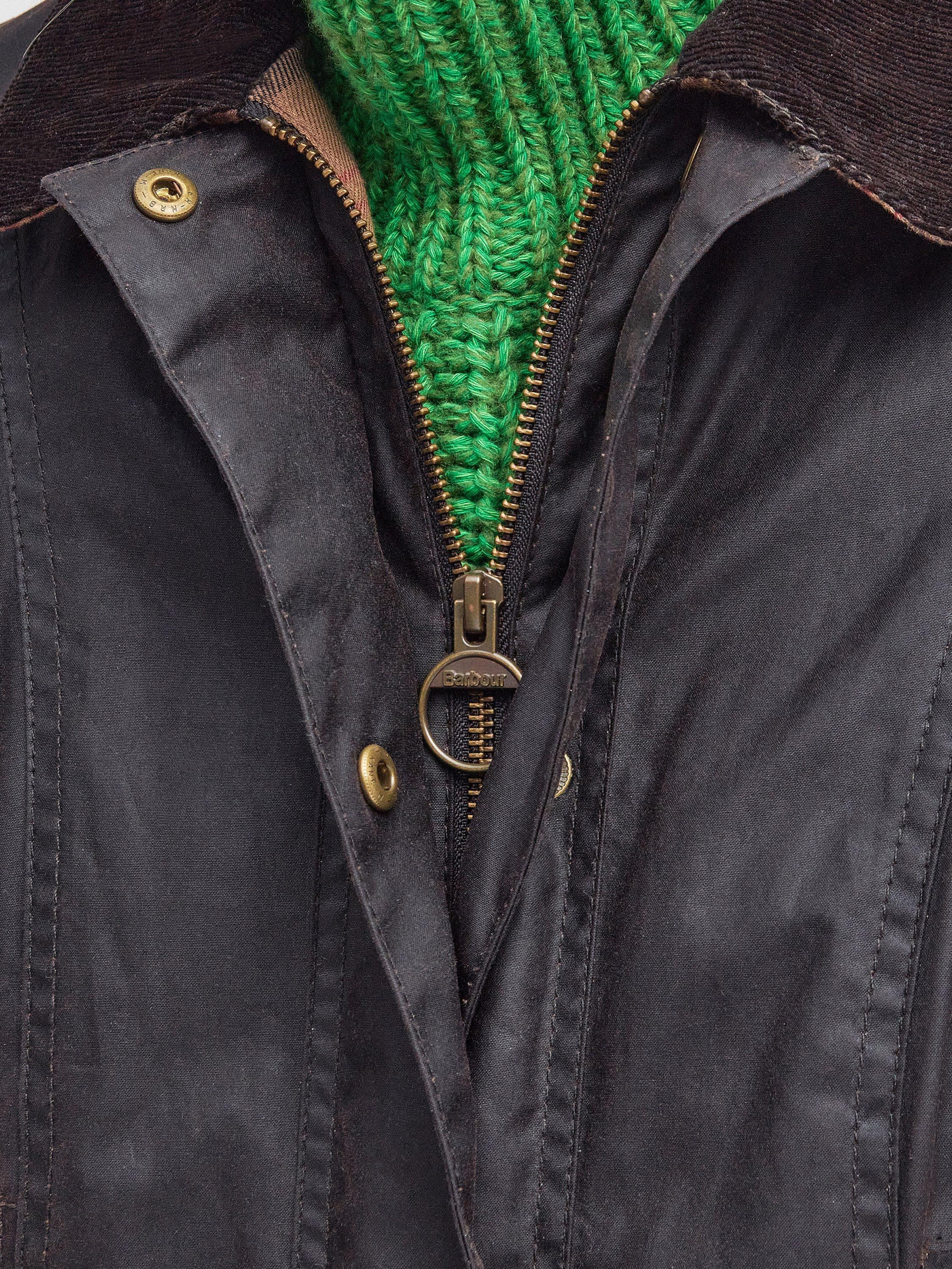 Product image 5 of 9, which shows Barbour Beadnell Wax Jacket, Brown, 4