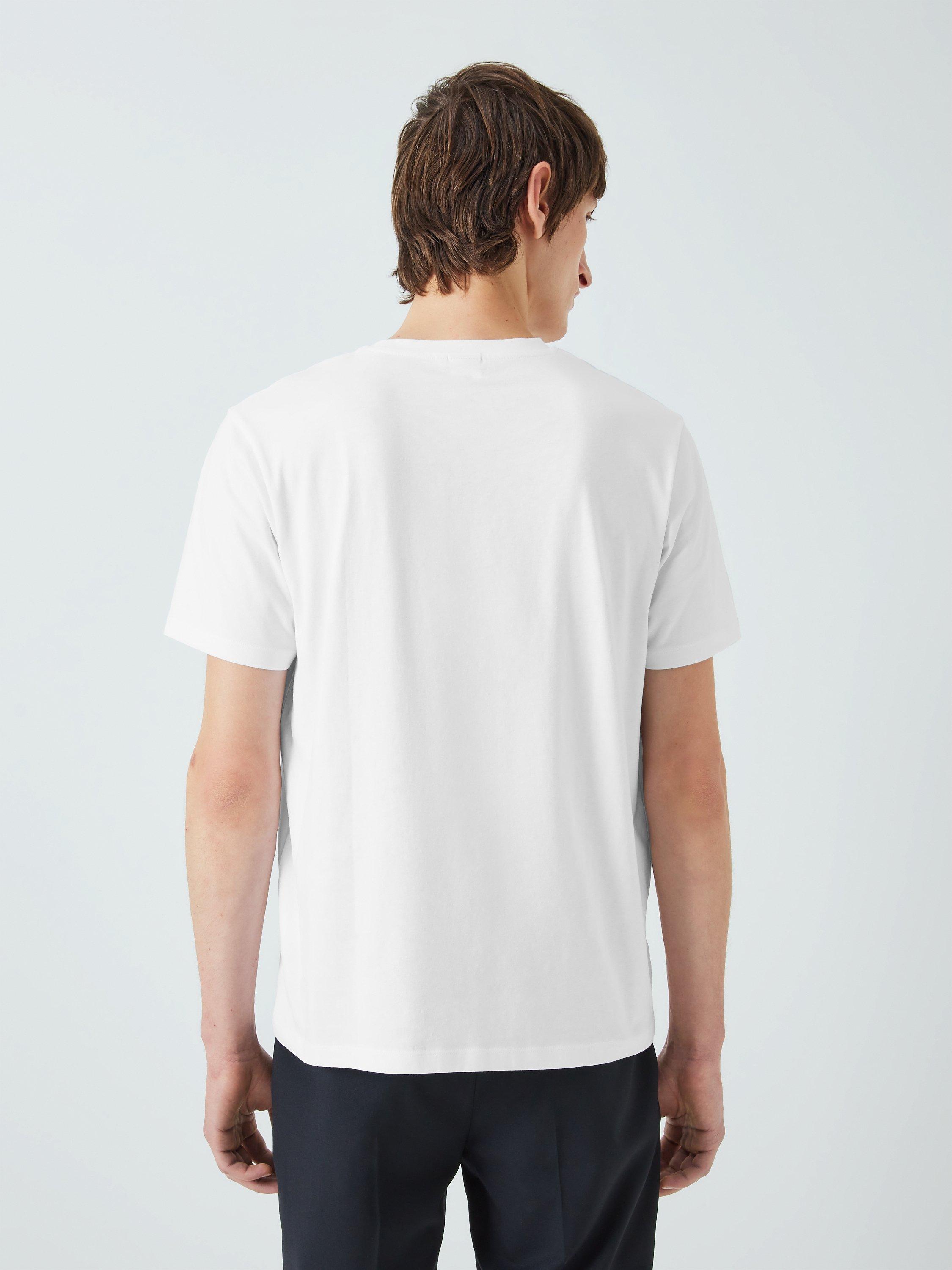 Product image 2 of 6, which shows Kin Logo Regular Fit Short Sleeve Cotton T-Shirt, Bright White, S