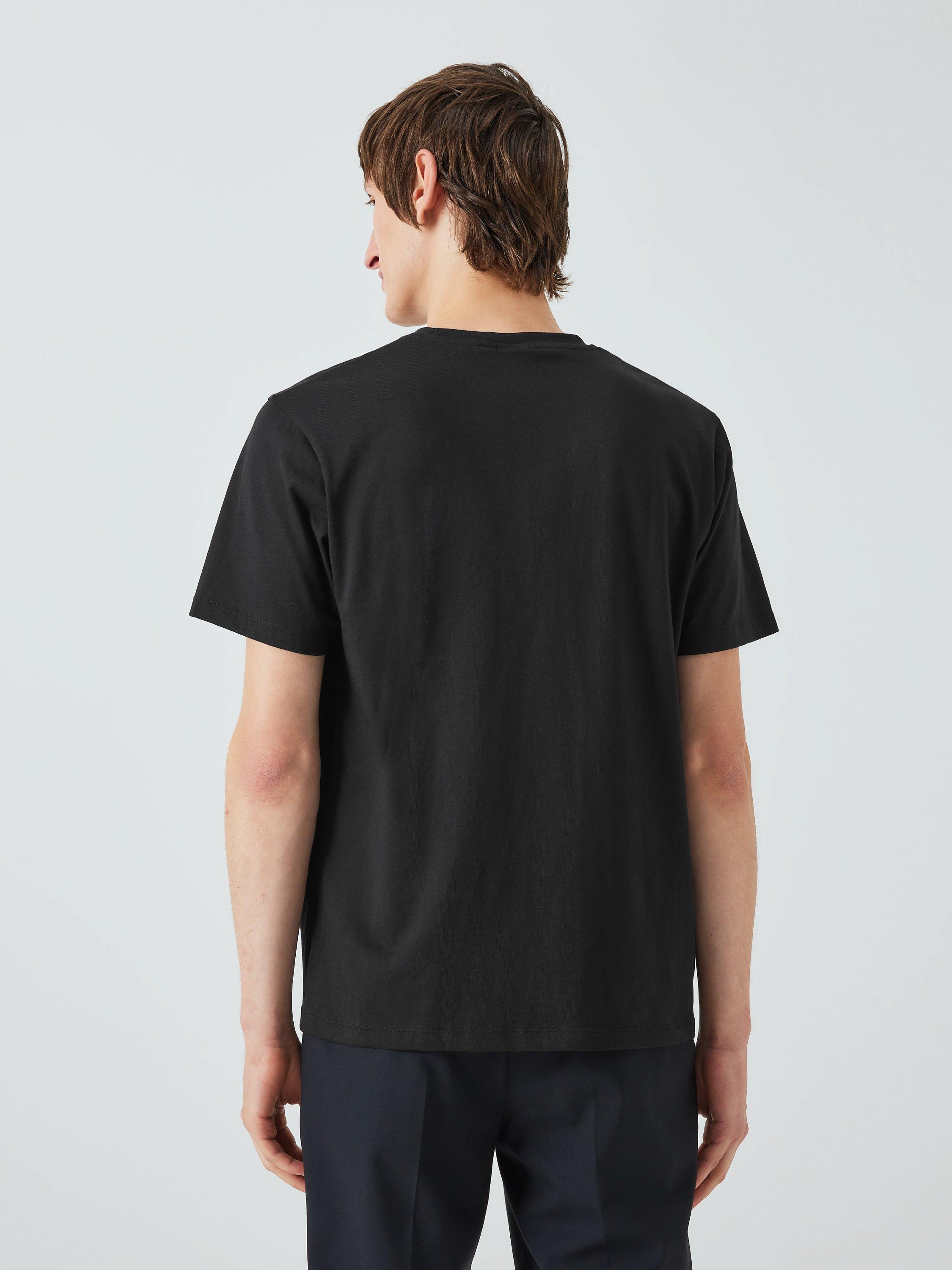 Product image 2 of 6, which shows Kin Logo Regular Fit Short Sleeve Cotton T-Shirt, Black Beauty, S
