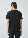 Kin Logo Regular Fit Short Sleeve Cotton T-Shirt, Black Beauty