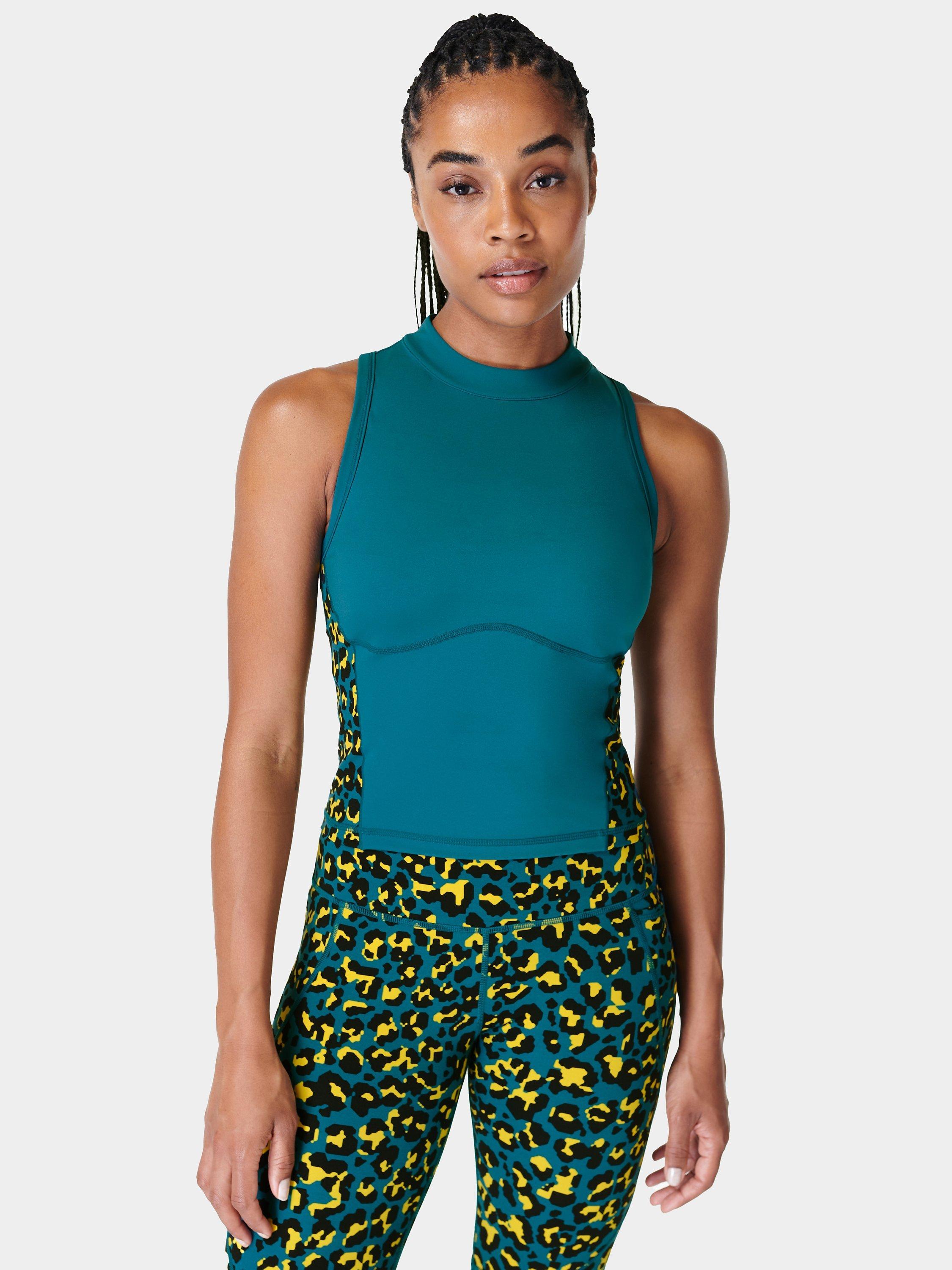 Sweaty Betty Power Zip Back Top, Blue