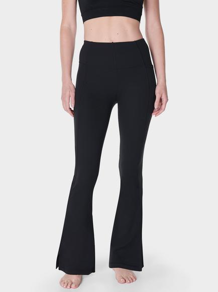 Sweaty Betty Super Soft 30" Flare Yoga Trousers, Black