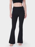 Sweaty Betty Super Soft 32" Flare Yoga Trousers, Black