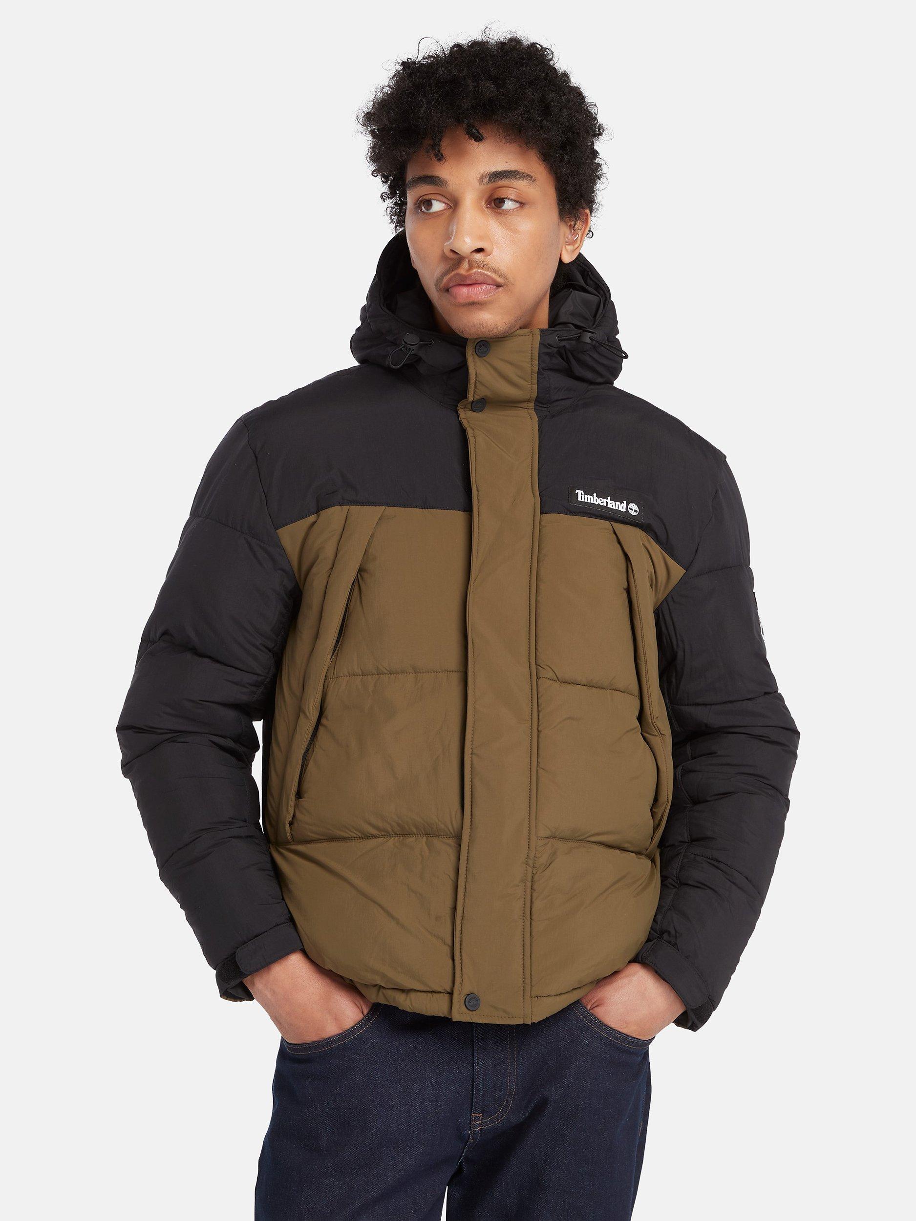 Timberland Classic Archive Puffer Jacket, Black/Olive