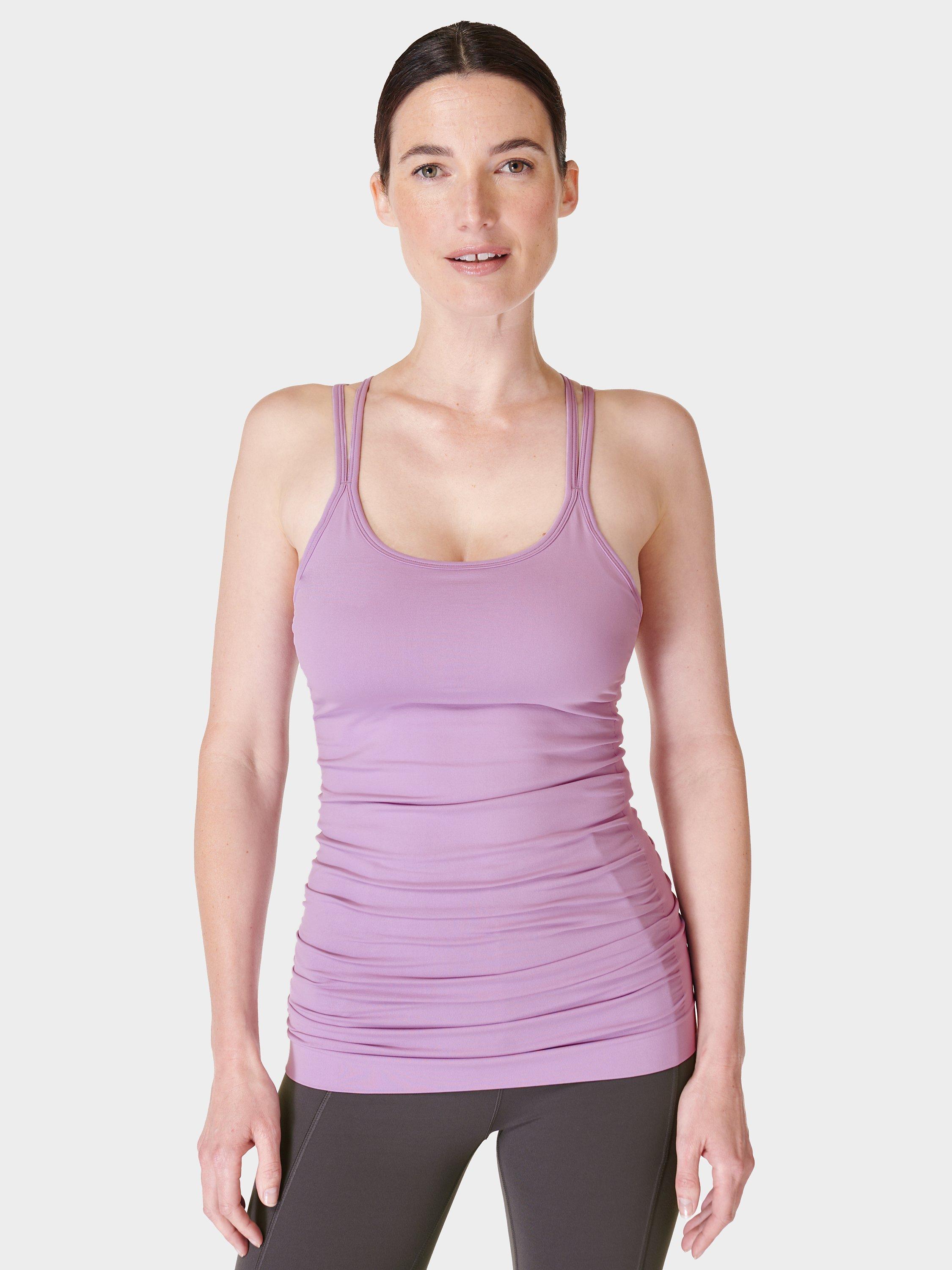 Sweaty Betty Poise Yoga Tank Top, Lily Purple