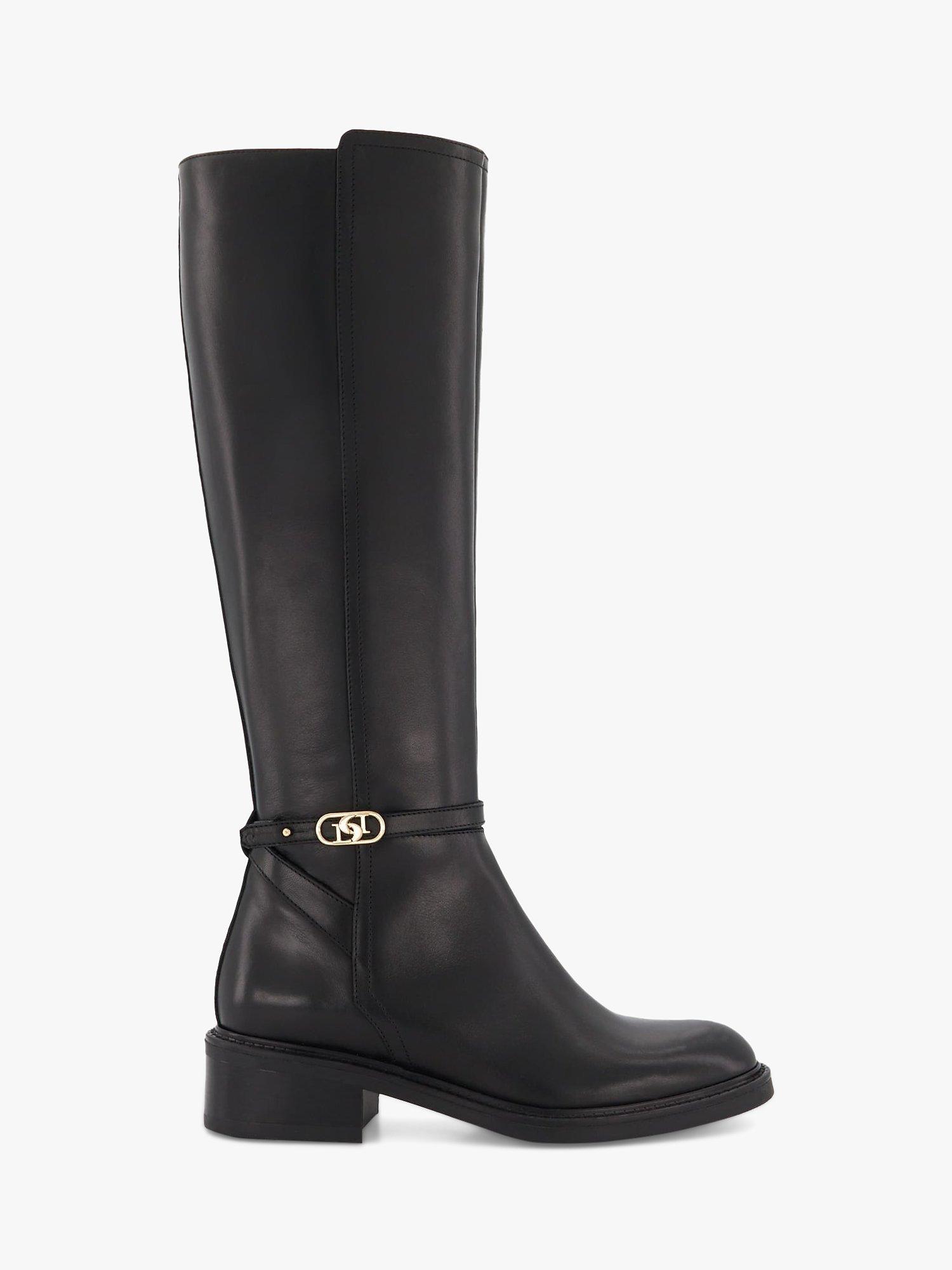 Dune Tia Leather Knee Boots