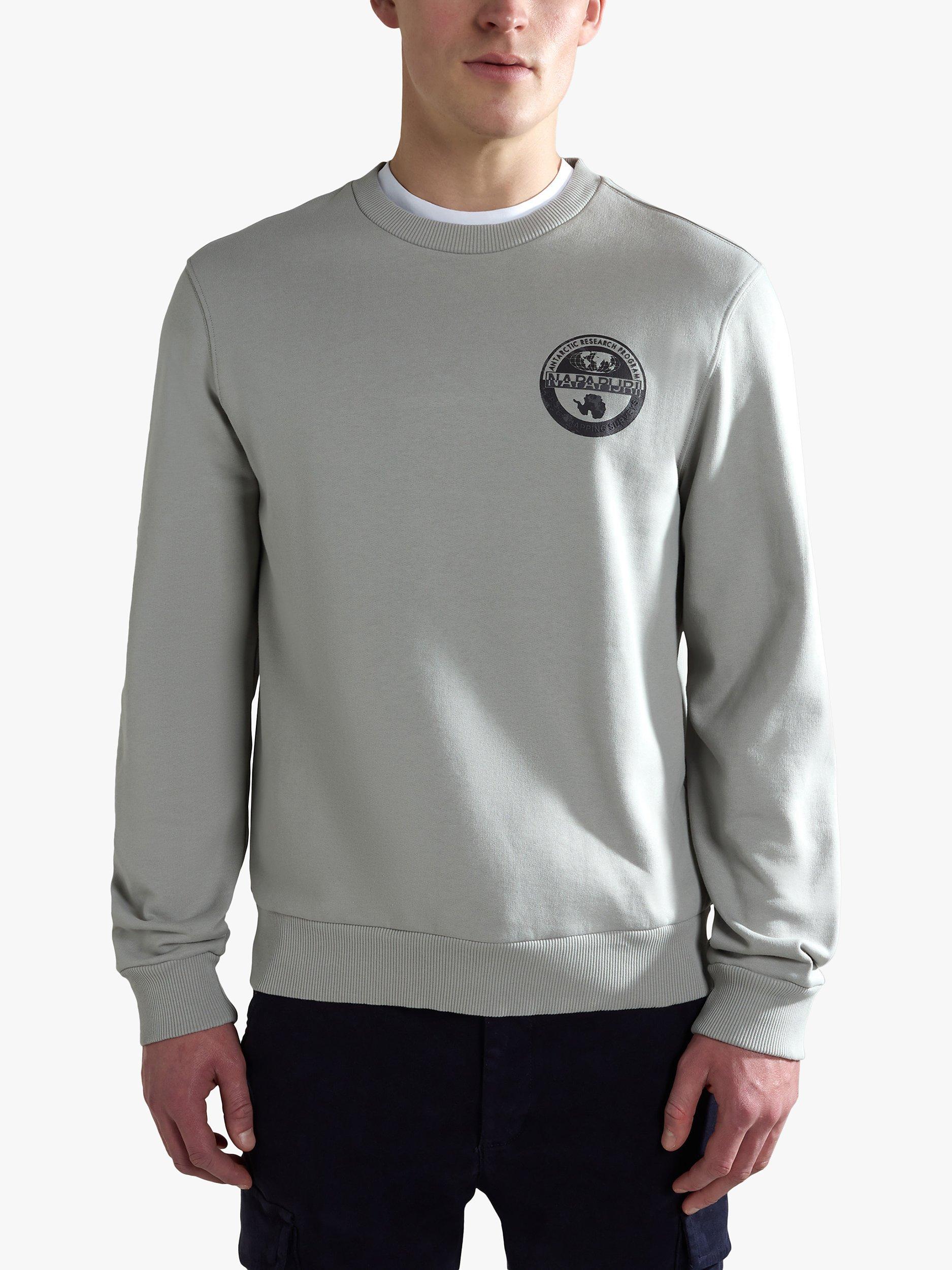 Napapijri Bollo Badge Print Jumper, Grey/Multi